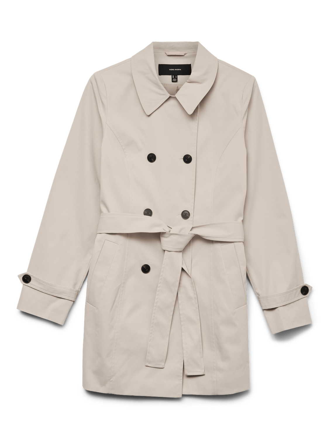 VMCHELSEA Trenchcoat - Oatmeal - VERO MODA & VILA Bergvik